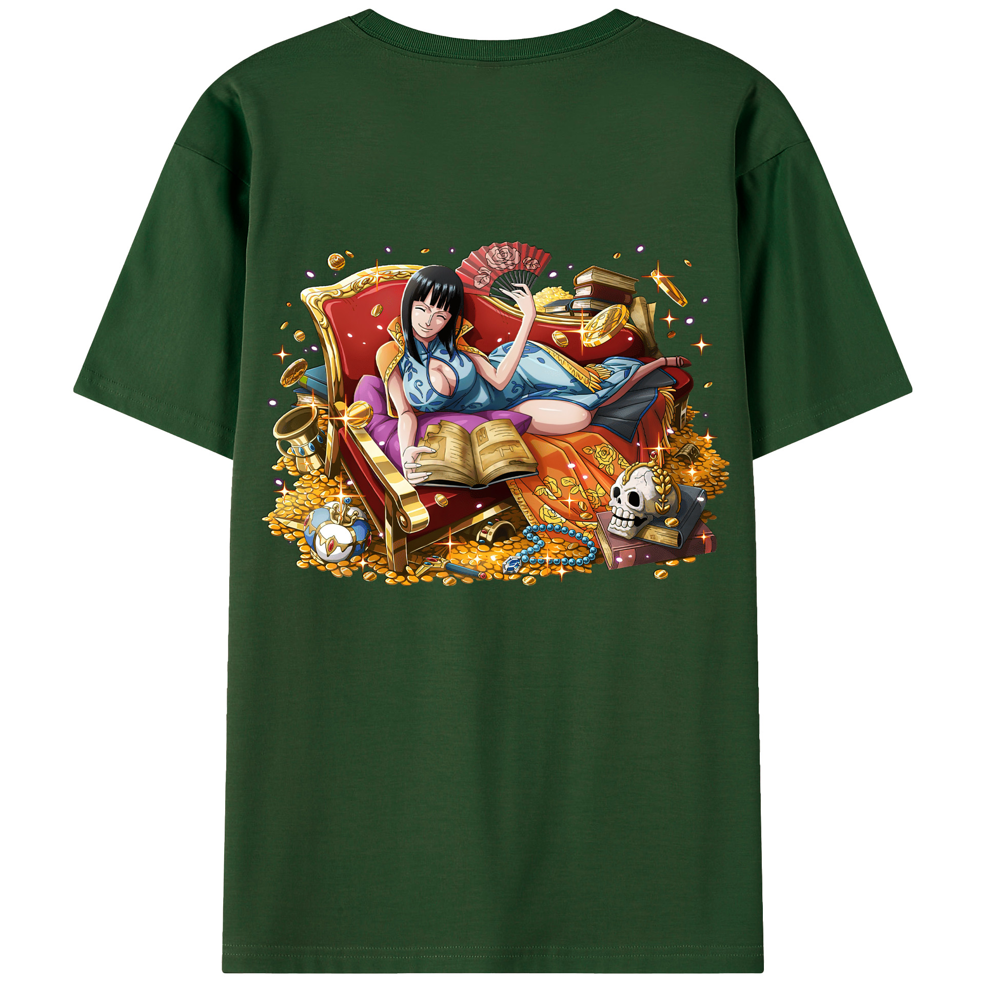 ワンピース ニコ・ロビン ONE PIECE Nico Robin 綿100％半袖Tシャツ（背面プリント）